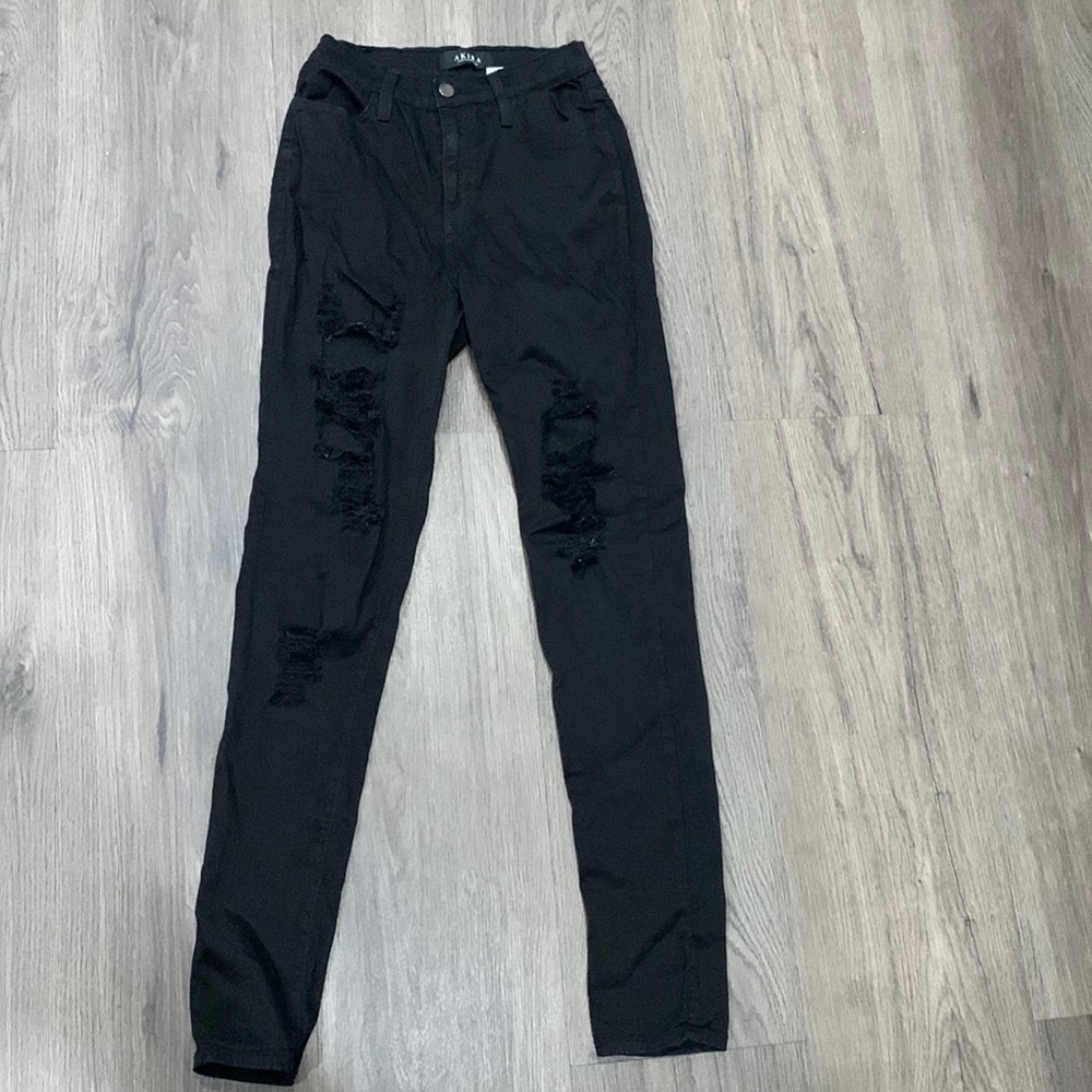High Rise Ripped Jeans